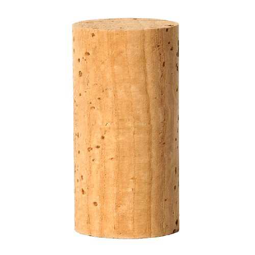 Natural cork stopper for wine bottling, natural cork closure